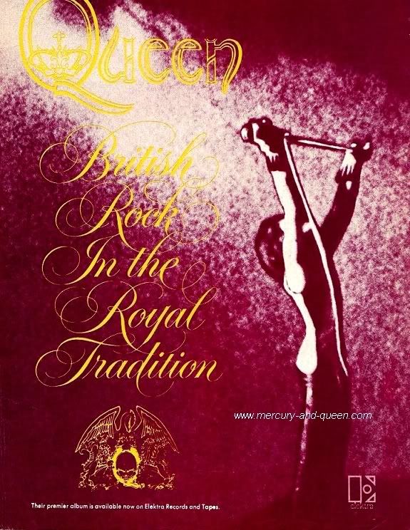 Advert for Queen's 1st album